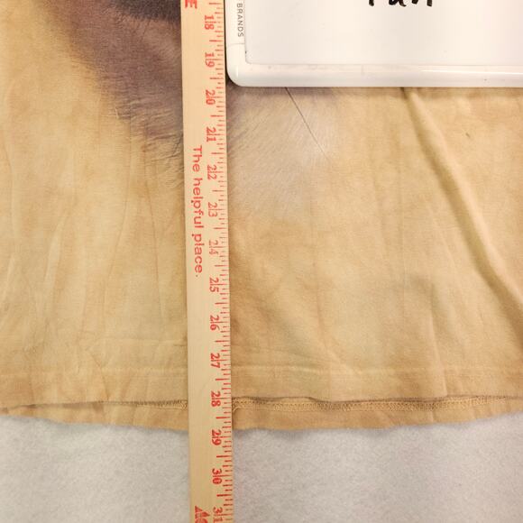 The Mountain Chihuahua Crew Neck Graphic T Shirt Mens Size Small S Tan - Picture 9 of 10